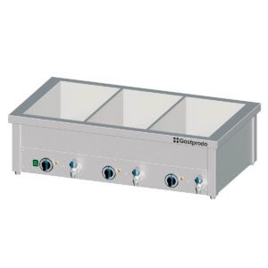 Bain-Marie Tischgerät mit separaten Becken für 3x GN1/1