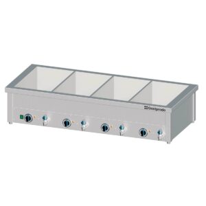 Bain-Marie Tischgerät mit separaten Becken für 4x GN1/1