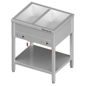 Bain-Marie Standgerät mit separaten Becken für 2x GN1/1