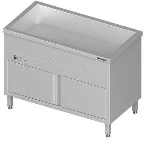 Stalgast Bain-Marie Standgerät mit geschlossenem Unterbau + 1 Becken für 4x GN1/1