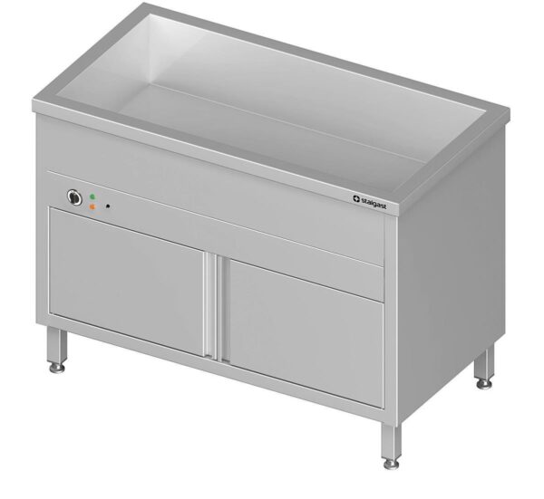 Stalgast Bain-Marie Standgerät mit geschlossenem Unterbau + 1 Becken für 4x GN1/1