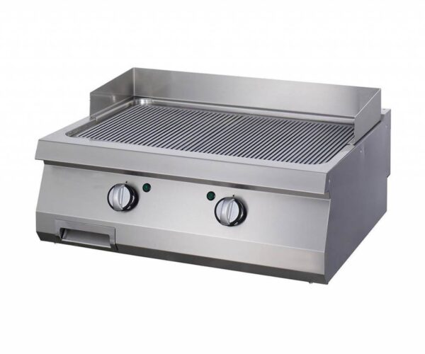 Gas Grillplatte Heavy Duty - gerillt - 2 Heizzonen