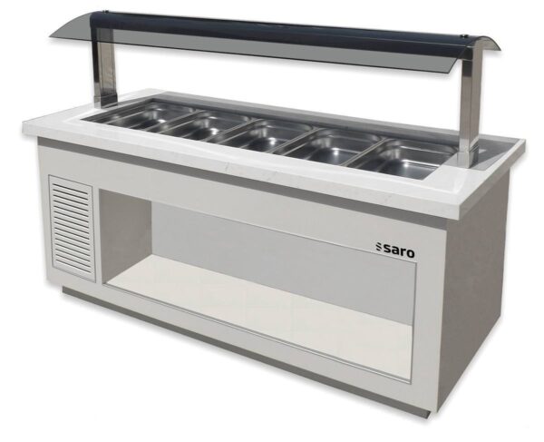 Heißes Gastro Buffet  Premium Line weiß 4x GN1/1