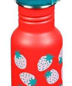 klean kanteen Trinkflasche Kid Classic Strawberries einwandig  355ml mit Sippy Cap