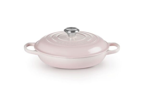 Le Creuset Gourmet-Profitopf mit Deckel 30 cm Signature shell pink