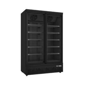 Tiefkühlschrank GTK 930 -  2 Glastüren schwarz PRO