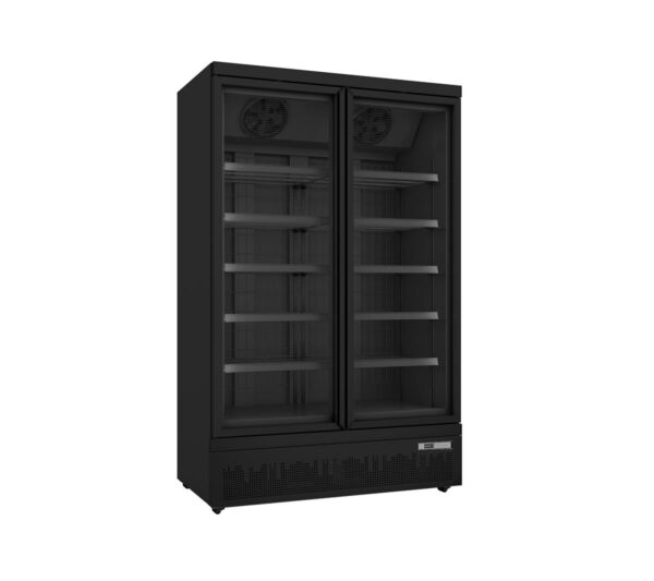 Tiefkühlschrank GTK 930 -  2 Glastüren schwarz PRO