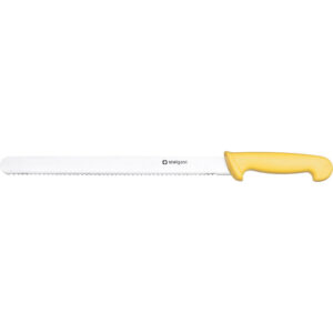 Profi Universalmesser mit Wellenschliff HACCP Edelstahlklinge 30 cm gelb