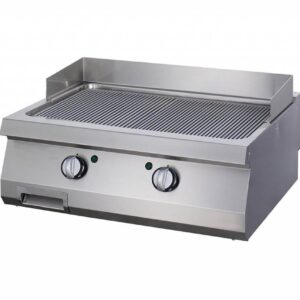 Gas Grillplatte Heavy Duty - gerillt - 2 Heizzonen