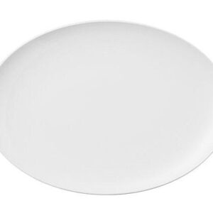 Thomas Platte 34 cm  oval Loft Weiss