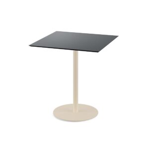 Terrassentisch Urban Sand + Schwarz HPL 70 x 70 cm