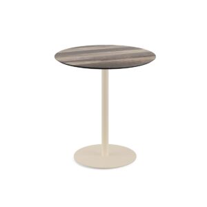 Terrassentisch Urban Sand + Tropical Wood HPL Ø 70 cm