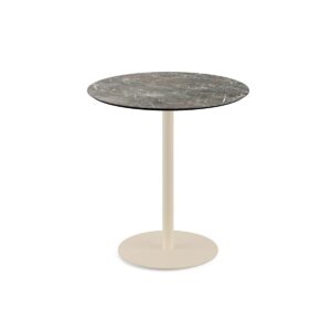 Terrassentisch Urban Sand + Galaxy Marble HPL Ø 70 cm