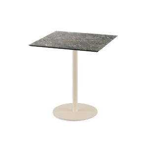 Terrassentisch Urban Sand + Galaxy Marble HPL 70 x 70 cm