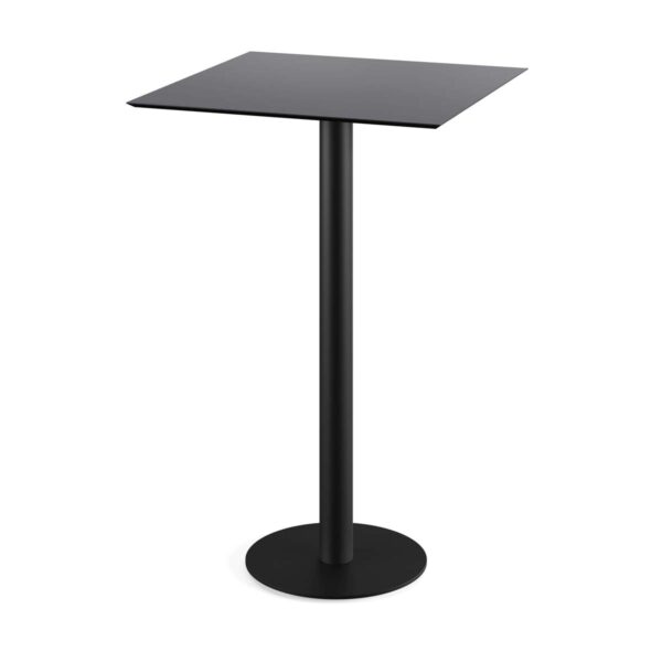 Stehtisch Urban Schwarz + Schwarz HPL 70 x 70 cm