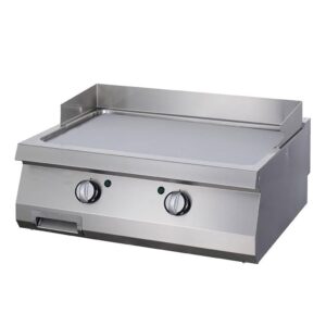 Elektro Grillplatte Heavy Duty - glatt - 2 Heizzonen