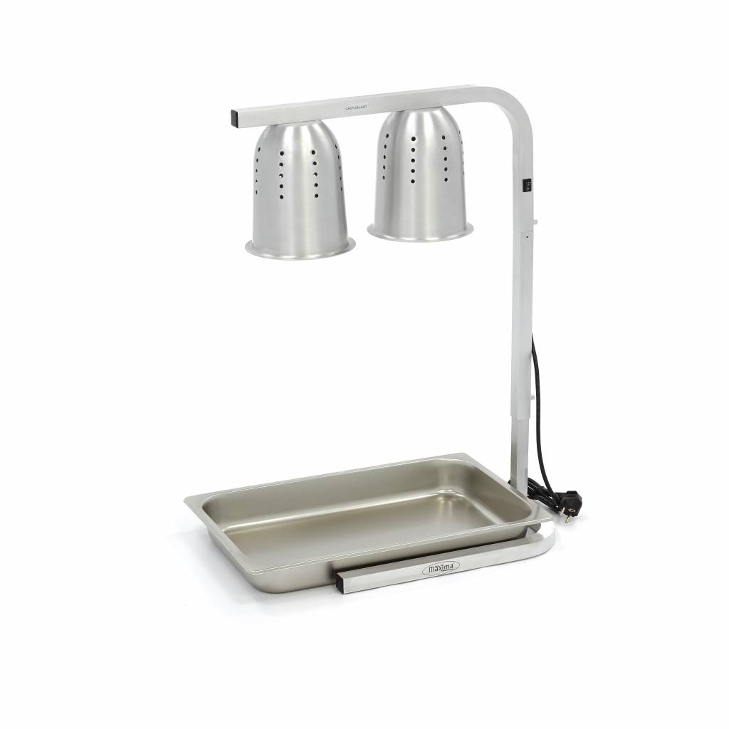 Wärmelampe - 2 Lampen - inkl. Lampen und 1 x 1/1 GN -Behälter 1 Wärmelampe - 2 Lampen - inkl. Lampen und 1 x 1/1 GN -Behälter