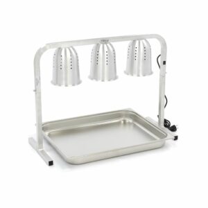 Wärmelampe - 3 Lampen - inkl. Lampen und 1 x 1/2 GN -Behälter