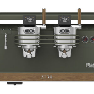 Dalla Corte Zero Barista Olive Green Walnut 2 Brühgruppen