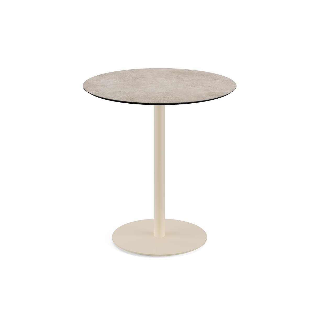 Terrassentisch Urban Sand + Moonstone HPL Ø 70 cm 1 Terrassentisch Urban Sand + Moonstone HPL Ø 70 cm
