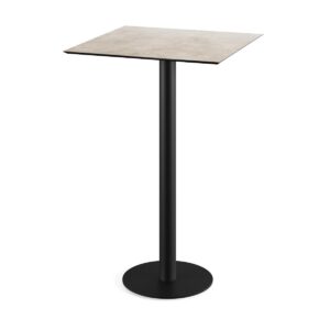 Stehtisch Urban Schwarz + Moonstone HPL 70 x 70 cm