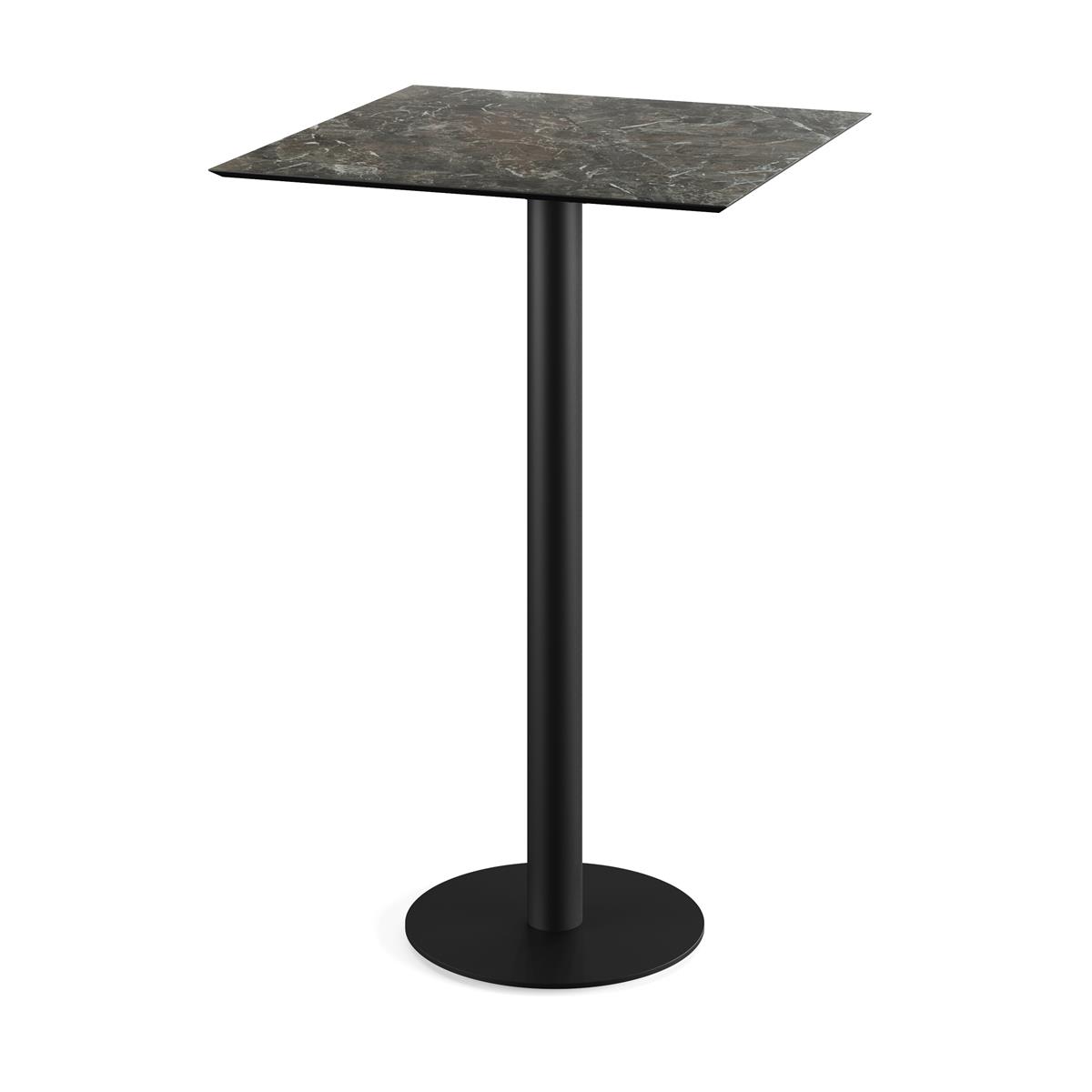 Stehtisch Urban Schwarz + Galaxy Marble HPL 70 x 70 cm 1 Stehtisch Urban Schwarz + Galaxy Marble HPL 70 x 70 cm