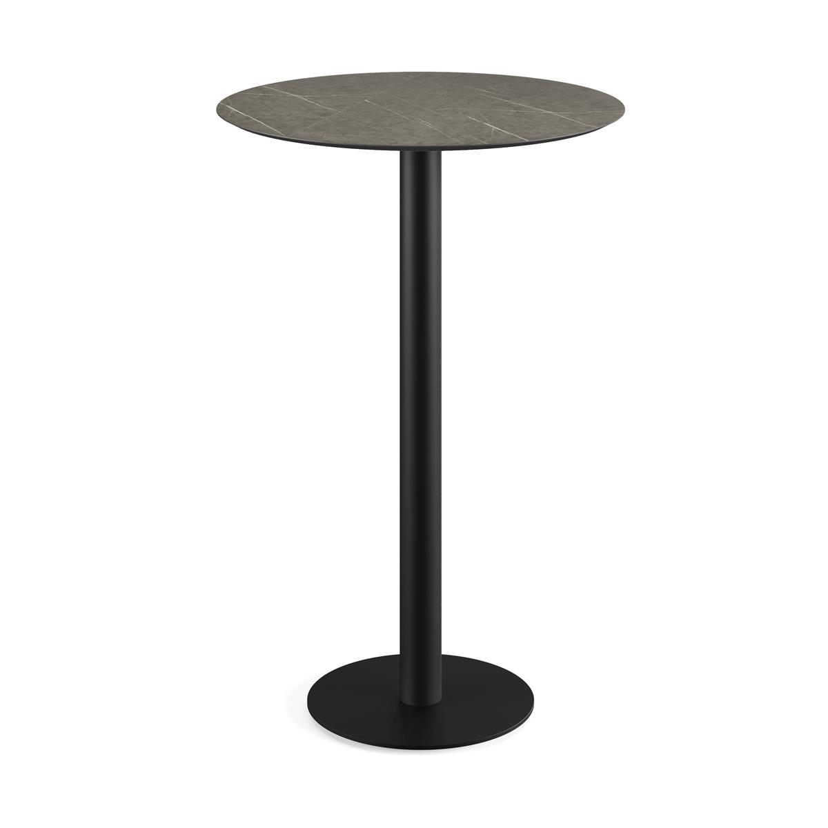 Stehtisch Urban Schwarz + Midnight Marble HPL Ø 70 cm 1 Stehtisch Urban Schwarz + Midnight Marble HPL Ø 70 cm