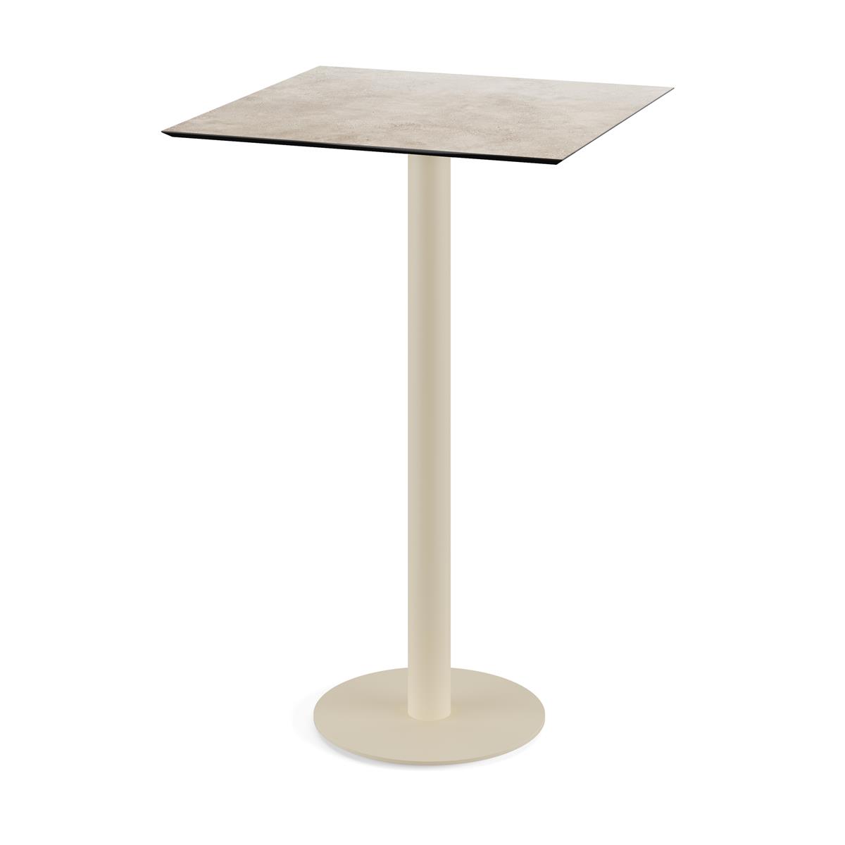 Stehtisch Urban Sand + Moonstone HPL 70 x 70 cm 1 Stehtisch Urban Sand + Moonstone HPL 70 x 70 cm