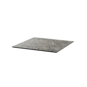 Terrassentisch Urban Schwarz + Galaxy Marble HPL 70 x 70 cm