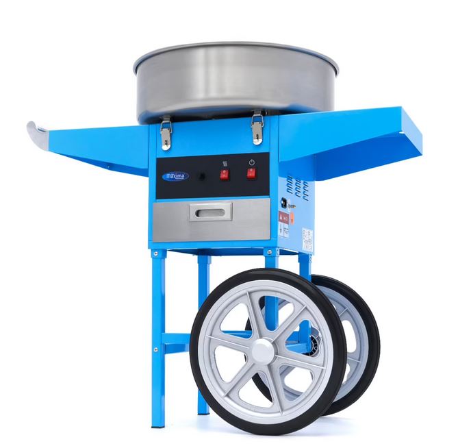 Zuckerwattemaschine mit Wagen - Ø 52 cm - Blau 1 Zuckerwattemaschine mit Wagen - Ø 52 cm - Blau