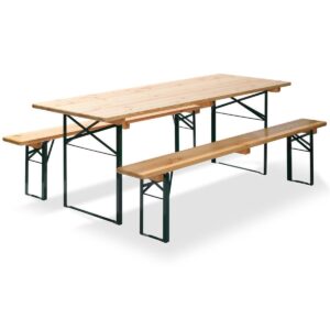 Bierzeltgarnitur 220 x 80 cm -  3 teilig Brauereiqualität