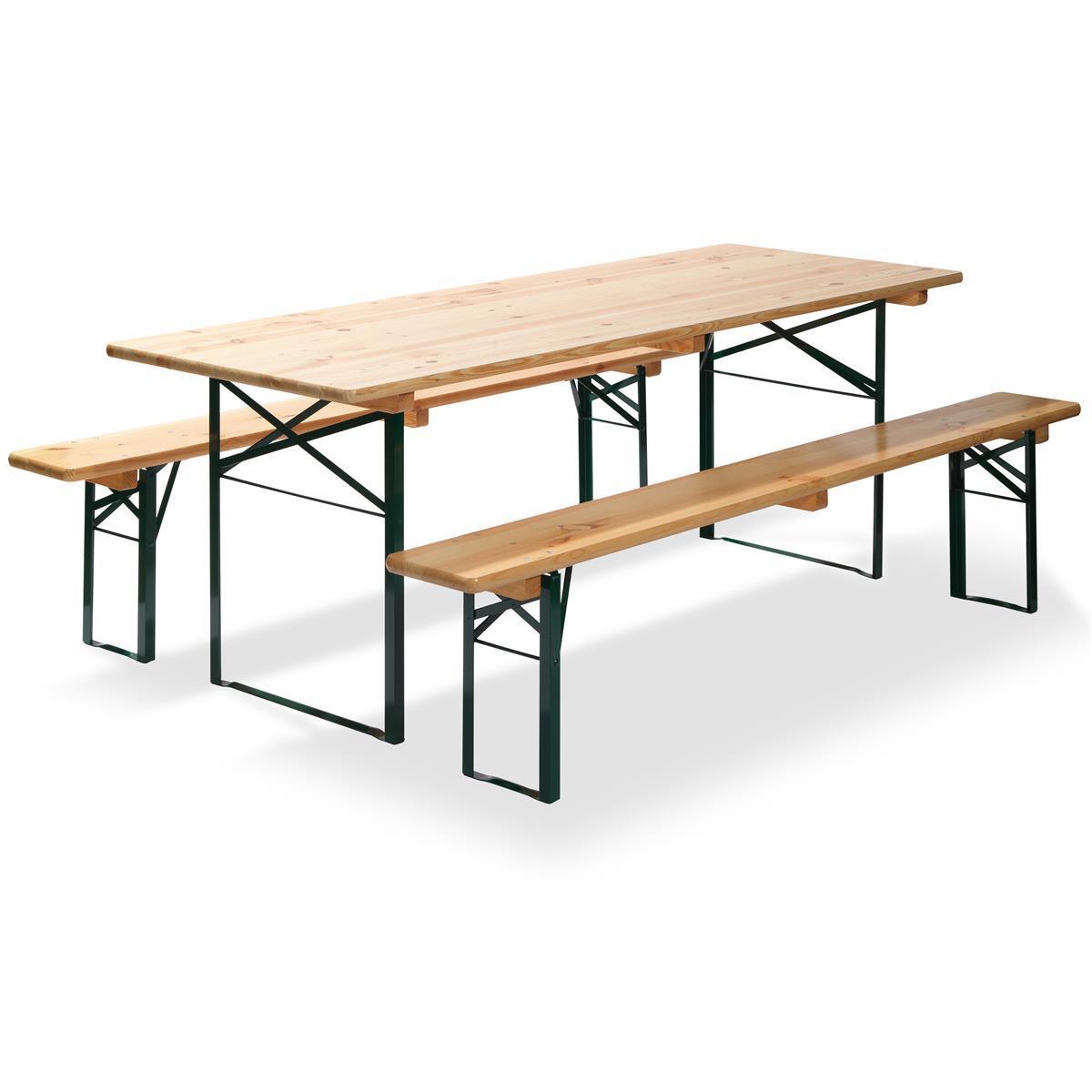 Bierzeltgarnitur 220 x 50 cm - 3 teilig Brauereiqualität 1 Bierzeltgarnitur 220 x 80 cm - 3 teilig Brauereiqualität