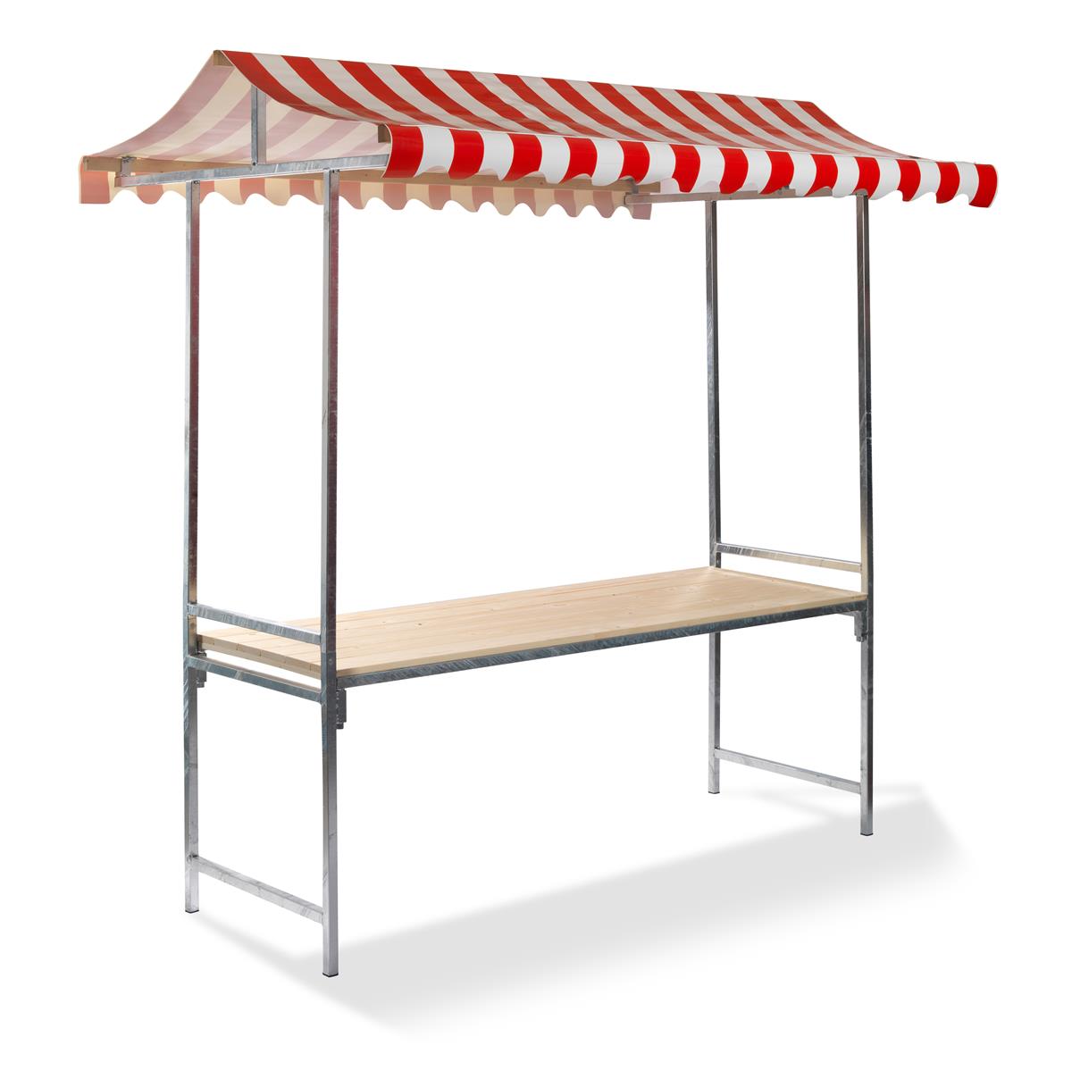 Marktstand / Verkaufsstand professional Rot/Weiß 1 Marktstand / Verkaufsstand professional Rot/Weiß
