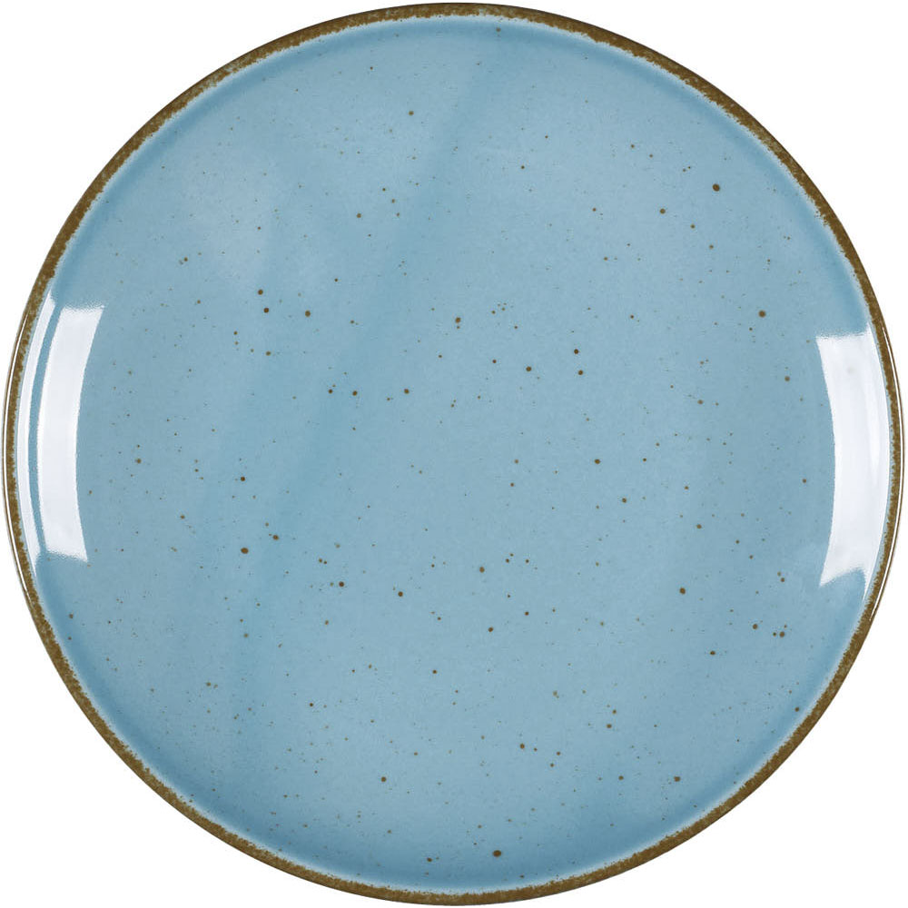 Teller flach "Hotel" türkis, braun gesprenkelt Ø 210 mm 1 Teller flach "Hotel" türkis