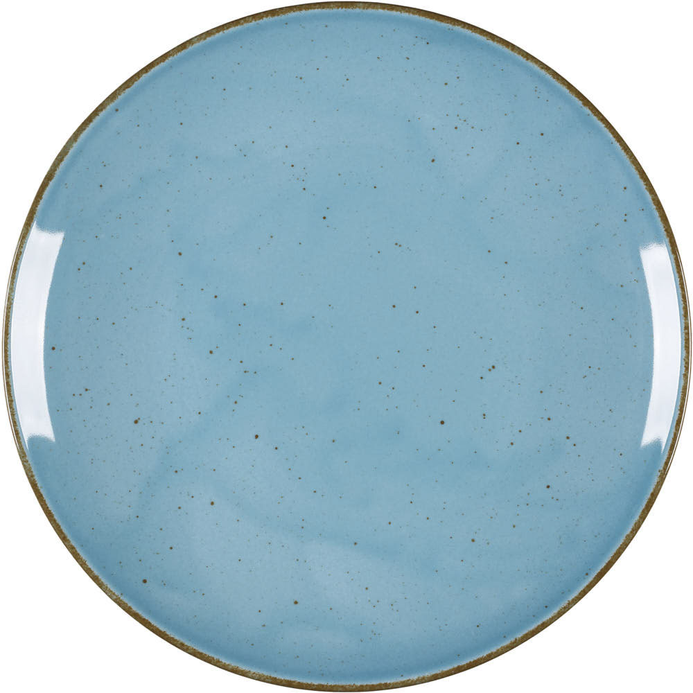 Teller flach "Hotel" türkis, braun gesprenkelt Ø 280 mm 1 Teller flach "Hotel" türkis