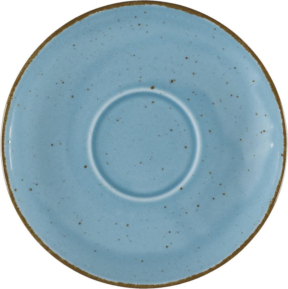 Untertasse "Aida" türkis, braun gesprenkelt, Ø 160 mm passend zu PZ6302280 1 Untertasse "Aida" türkis