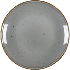 Teller flach "Hotel" grau braun gesprenkelt Ø 210 mm