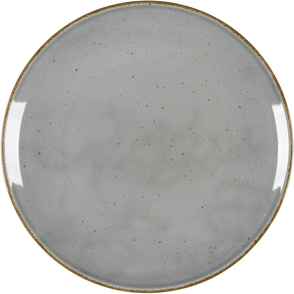 Teller flach "Hotel" grau, braun gesprenkelt Ø 280 mm 1 Teller flach "Hotel" grau
