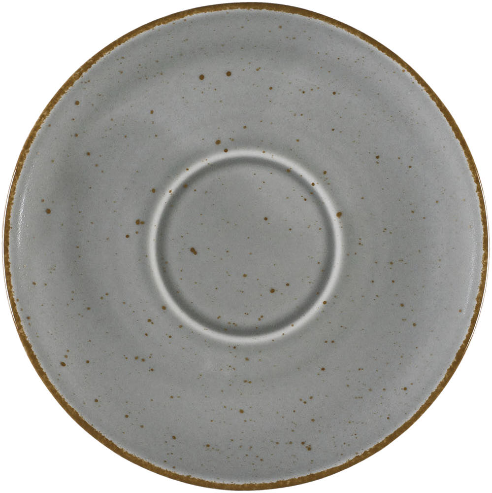 Untertasse "Aida" grau, braun gesprenkelt, Ø 160 mm passend zu PZ6303160 1 Untertasse "Aida" grau