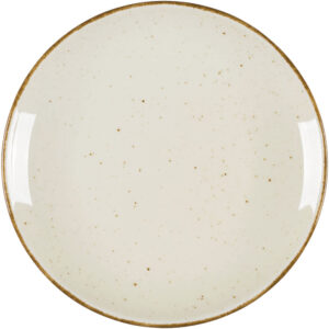 Teller flach "Hotel" cremefarben