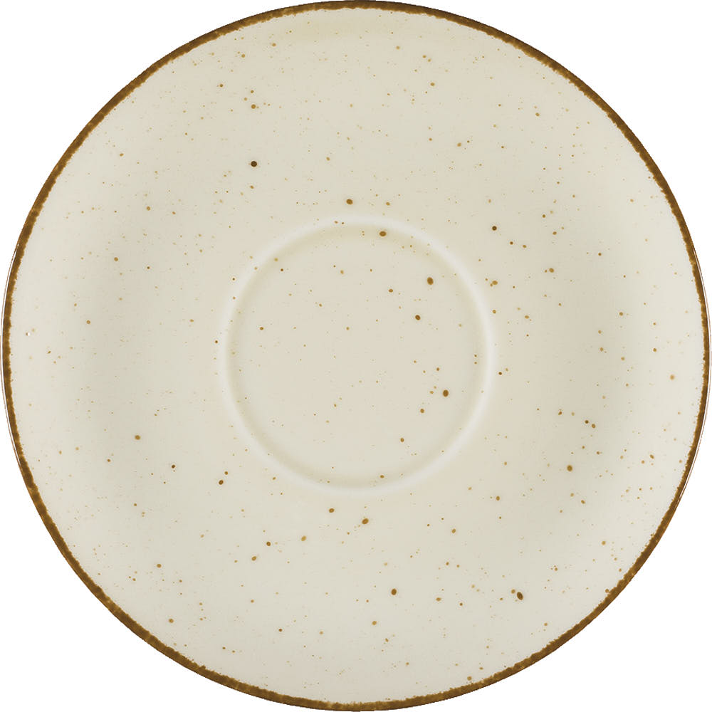 Untertasse "Aida" cremefarben, braun gesprenkelt, Ø 160 mm passend zu PZ6304280 1 Untertasse "Aida" cremefarben