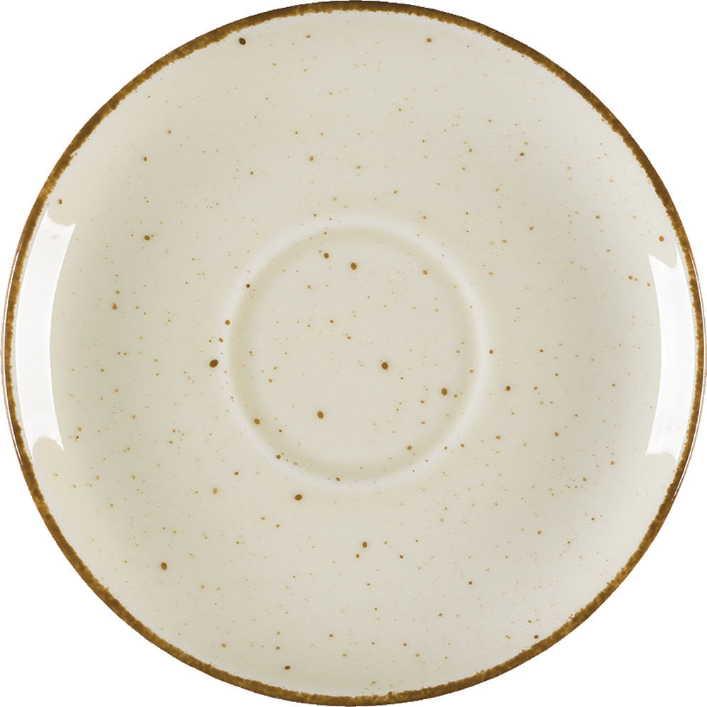 Untertasse "Aida" cremefarben, braun gesprenkelt, Ø 145 mm passend zu PZ6304180 1 Untertasse "Aida" cremefarben