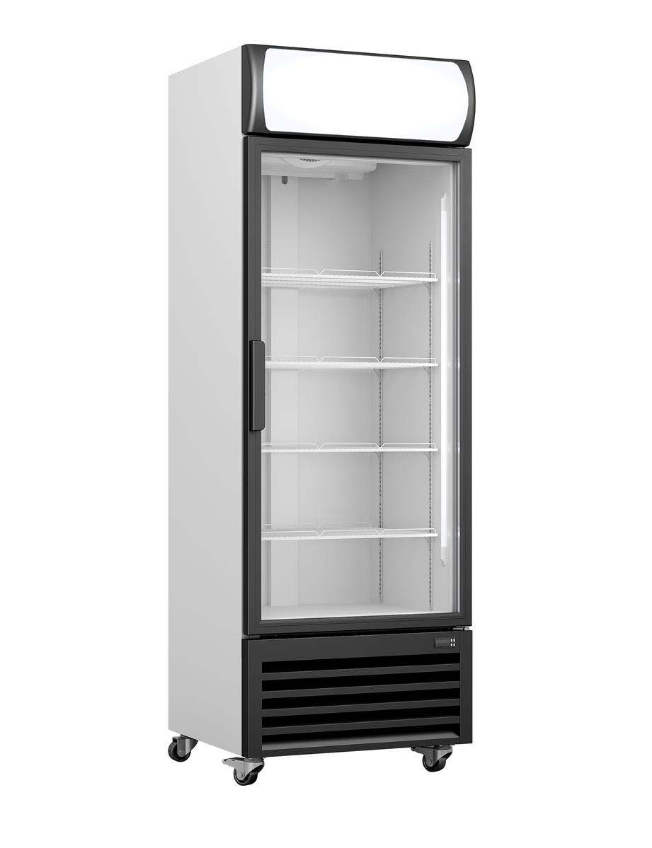 Kühlschrank GTK 370 mit Glastür und Werbetafel 1 Kühlschrank GTK 370 mit Glastür und Werbetafel