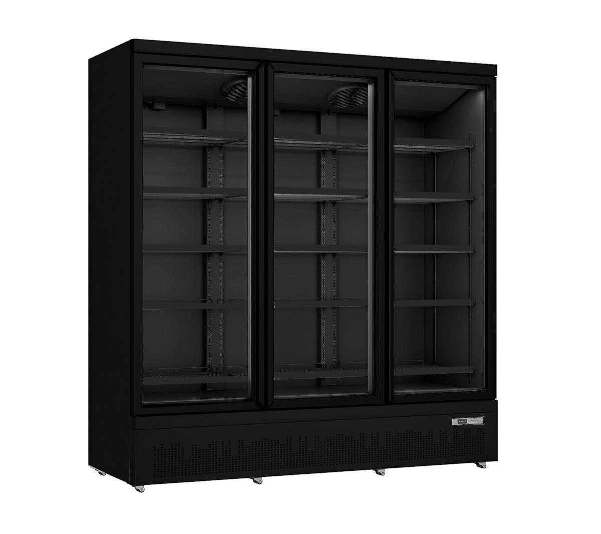 Kühlschrank 3 Glastüren GTK 1530 S schwarz PRO 1 Kühlschrank 3 Glastüren GTK 1530 S schwarz PRO