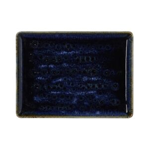 Vida Dark Ocean Teller flach eckig 27 x 20 cm