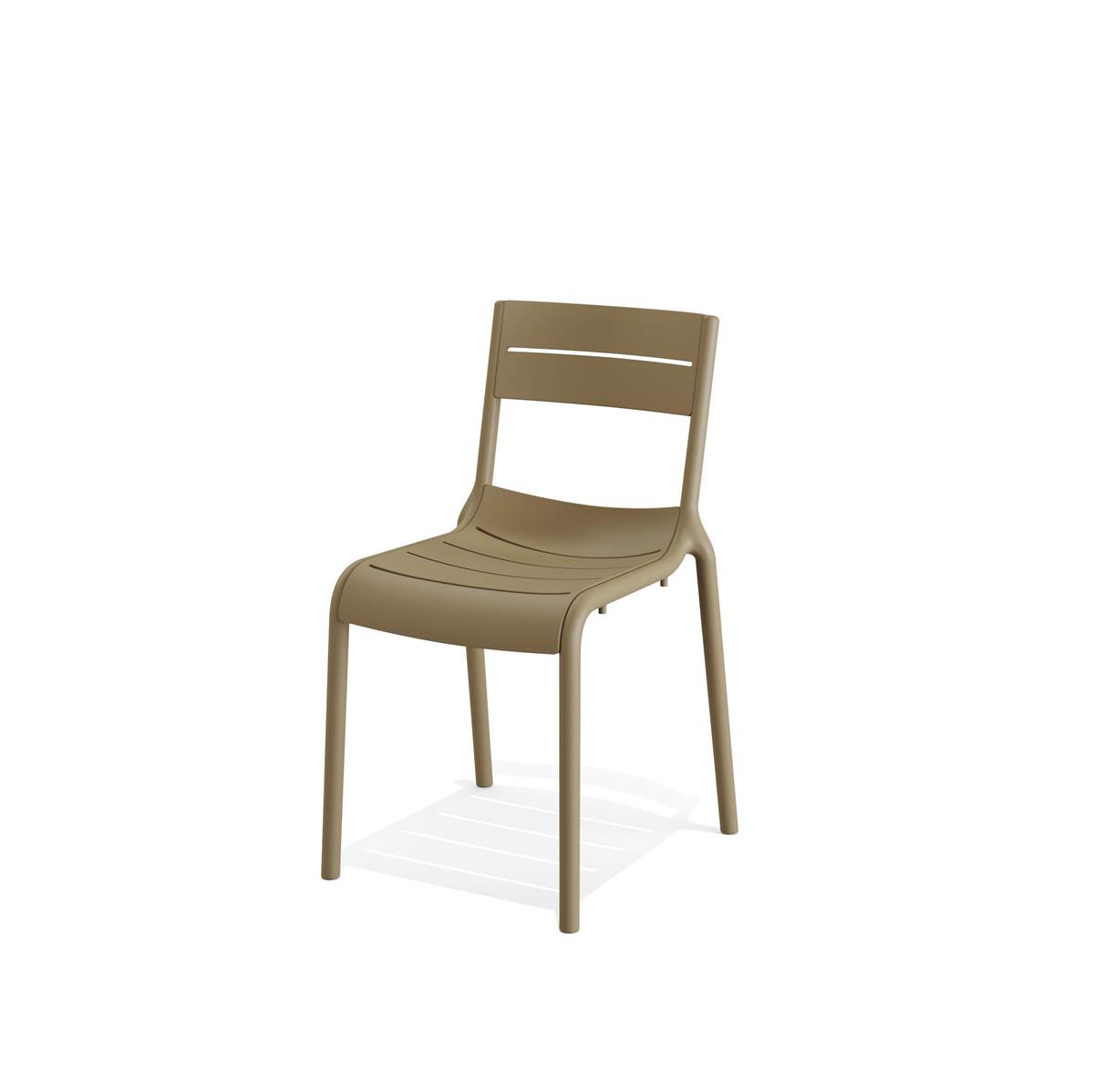 Terrassenstuhl / Stapelstuhl Calor aus Polypropylen - Sand 1 Terrassenstuhl / Stapelstuhl Calor aus Polypropylen - Sand