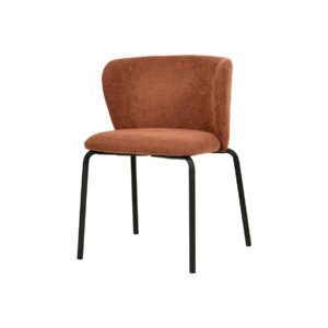 Polsterstuhl Break stapelbar – Braun-Rot