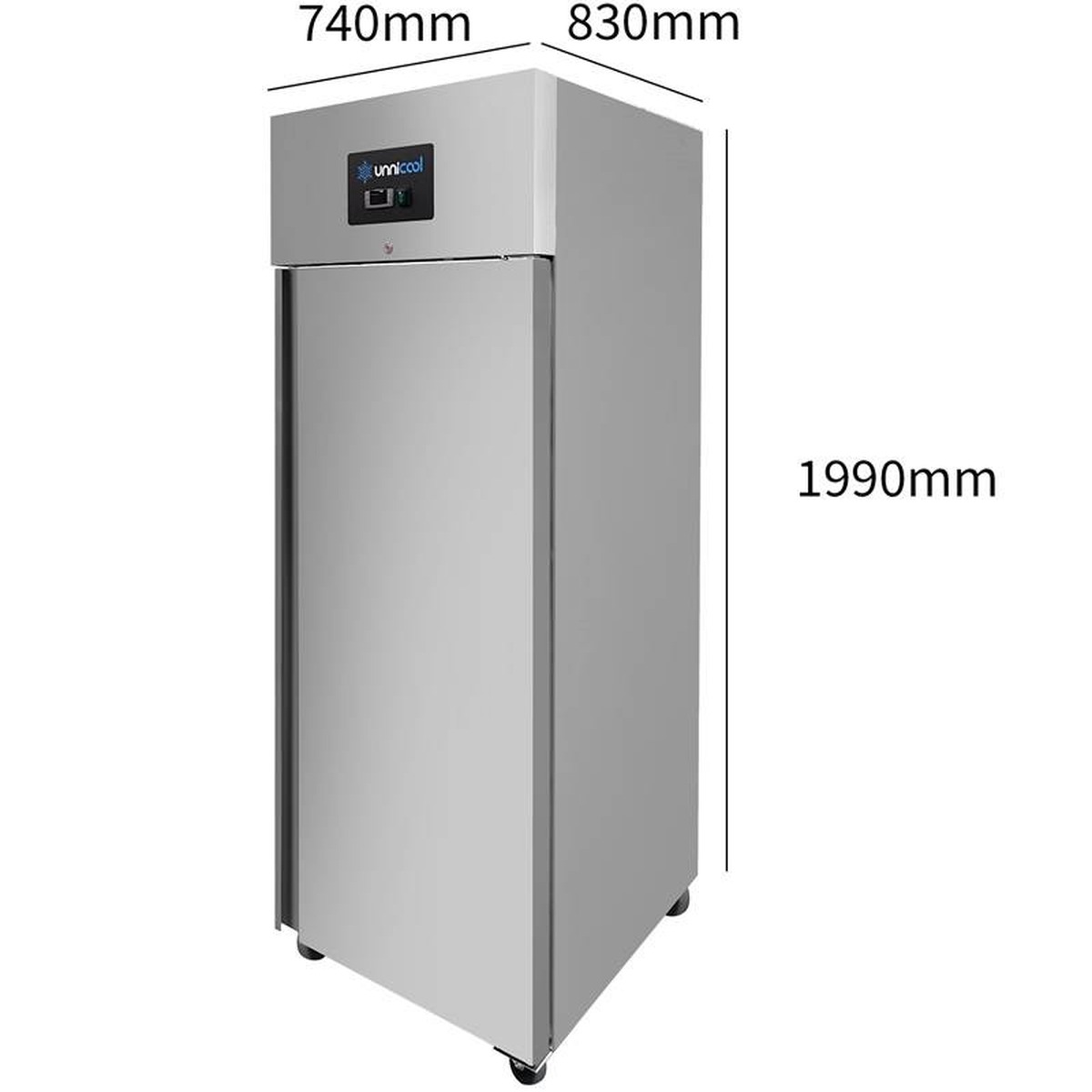 Edelstahl Kühlschrank Unnicool – 1 Tür – 650 Liter 1 Edelstahl Kühlschrank Unnicool – 1 Tür – 650 Liter