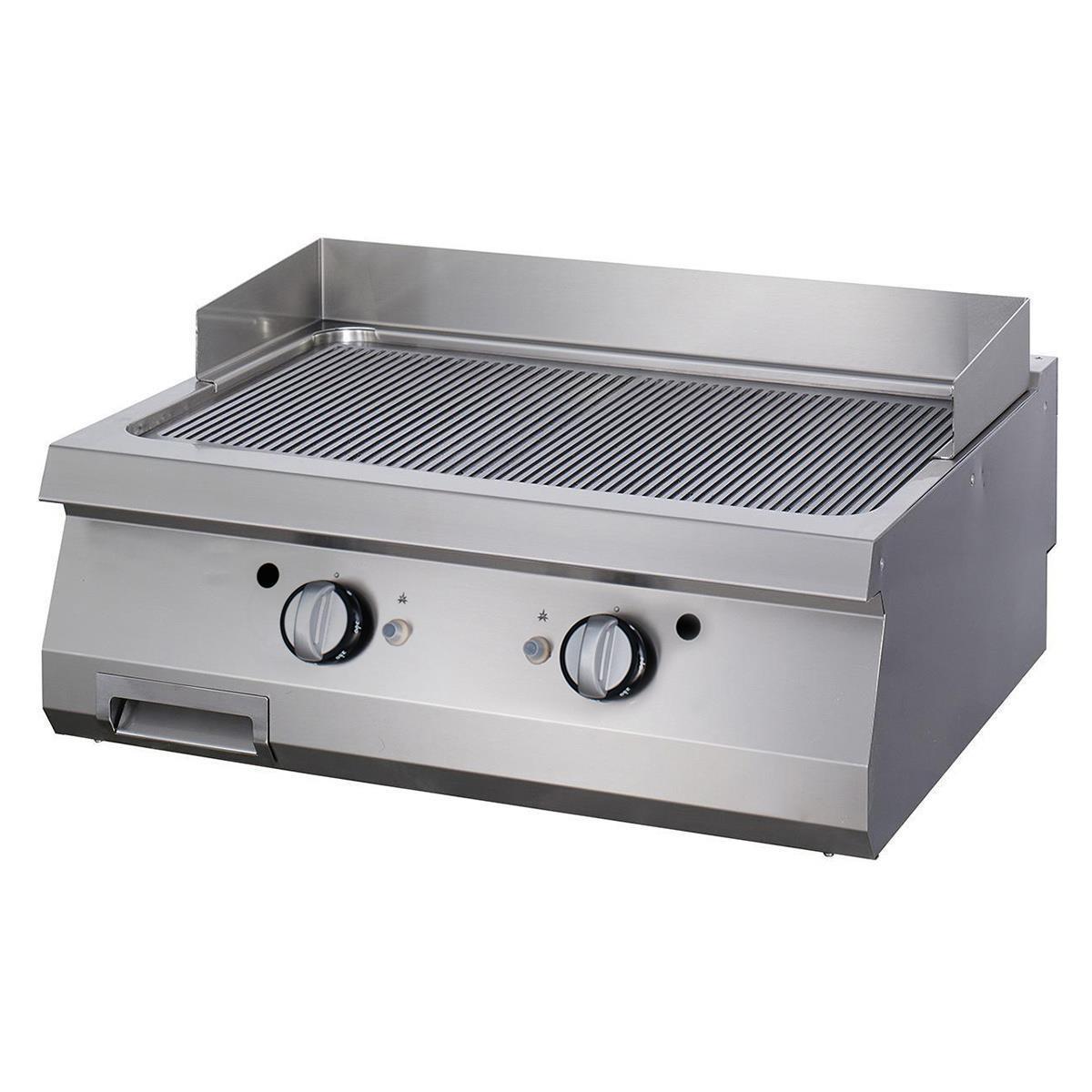 Elektro Grillplatte MAX900 - Gerillt - 2 Heizzonen 1 Elektro Grillplatte MAX900 - Gerillt - 2 Heizzonen