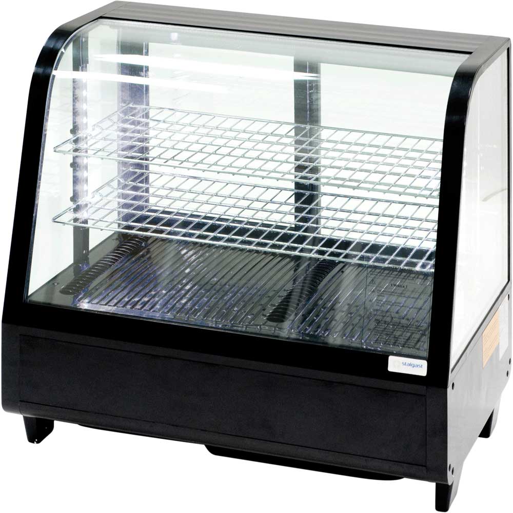 Kalte Theke mit LED-Beleuchtung, 100 Liter, schwarz, Abmessung 682 x 450 x 675 mm (BxTxH) 1 Kalte Theke mit LED-Beleuchtung